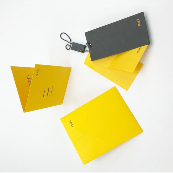 NEW with tags Authentic Fendi Leather Logo Tablet Ipad Case 10" x 8.25" - Picture 6 of 6